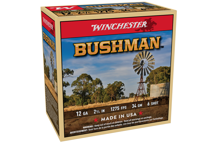 WINCHESTER BUSHMAN 12G #6 SHOT 2-3/4 34GRM 25PK