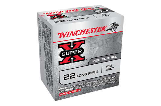 WINCHESTER SUPER X RAT SHOT 22LR #12 50PK
