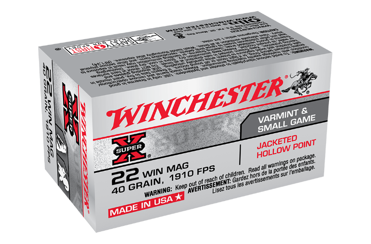 WINCHESTER SUPER X 22WMR 40GR JHP