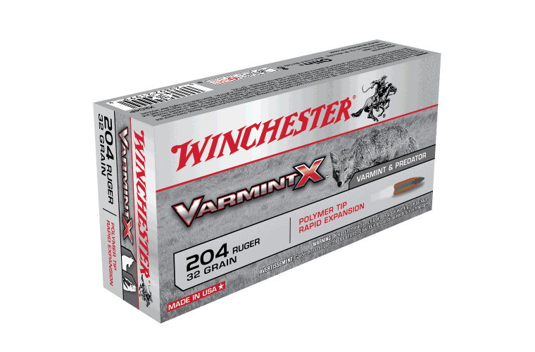 WINCHESTER VARMINT X 204RUGER 32GR PT