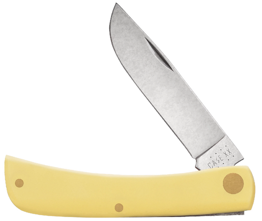 CASE YELLOW SYNTHETIC SOD BUSTER JR FOLDER KNIFE