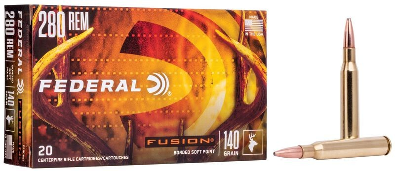 FEDERAL FUSION 280REMINGTON 140GRN BONNDED SP