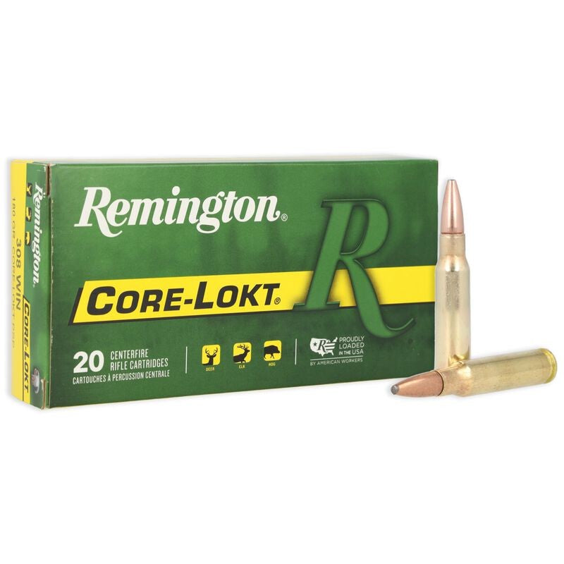 REMINGTON 308WINCHESTER 180GRN CORE-LOKT