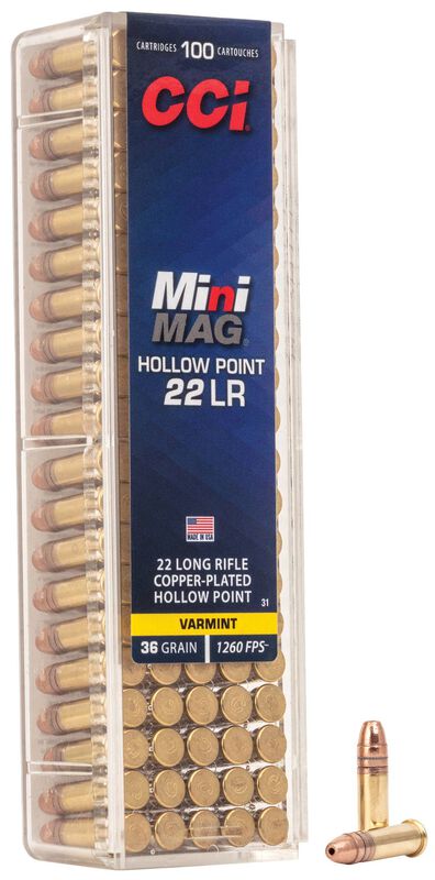 CCI MINI MAG 22LR HVHP 36GR 1260FPS