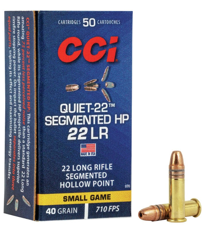 CCI QUIET SEGMENTED HP 22LR 50PK
