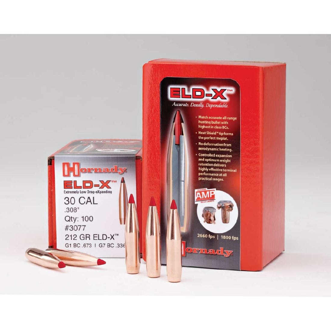 HORNADY .284 7MM 175GRN ELD-X PROJECTILES 100PK