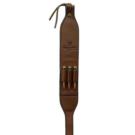 PRO-TACTICAL BIG GAME LEATHER GUNSLING WITH AMMO LOOPS