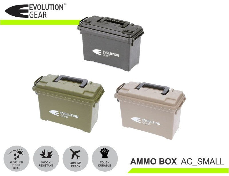 EVOLUTION GEAR SMALL AMMO BOX DESERT TAN 290X180X135