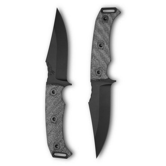 HALF FACE BLADES TOSAHWI - 4" BLACK MICARTA S45VN