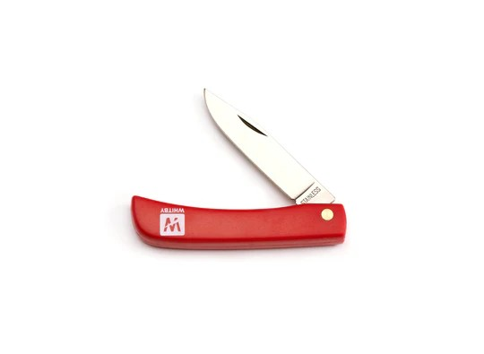 WHITBY POCKET KNIFE - PLASTIC (RED)