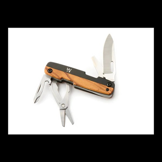 WHITBY KENT+ EDC KNIFE (BLACK/OLIVE WOOD) MULTI-PURPOSE KNIFE