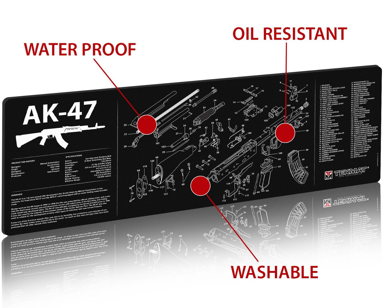 TEKMAT AK-47 GUN CLEANING MAT
