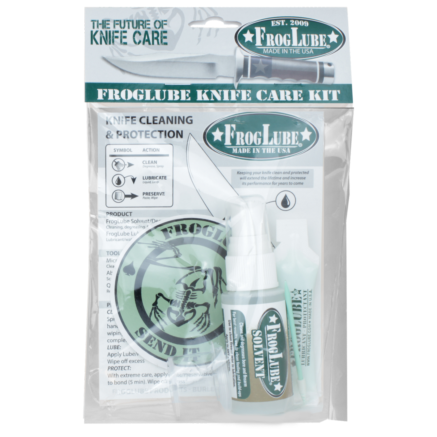 FROGLUBE KNIFE CLEANING KIT, KNIFE CARE KIT
