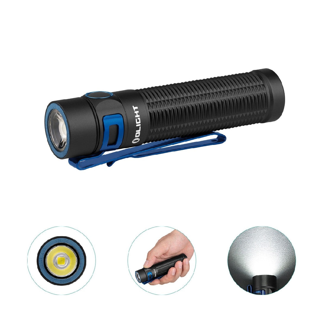OLIGHT BATON 3 PRO MAX RECHARGEABLE TORCH - 2200LUMENS