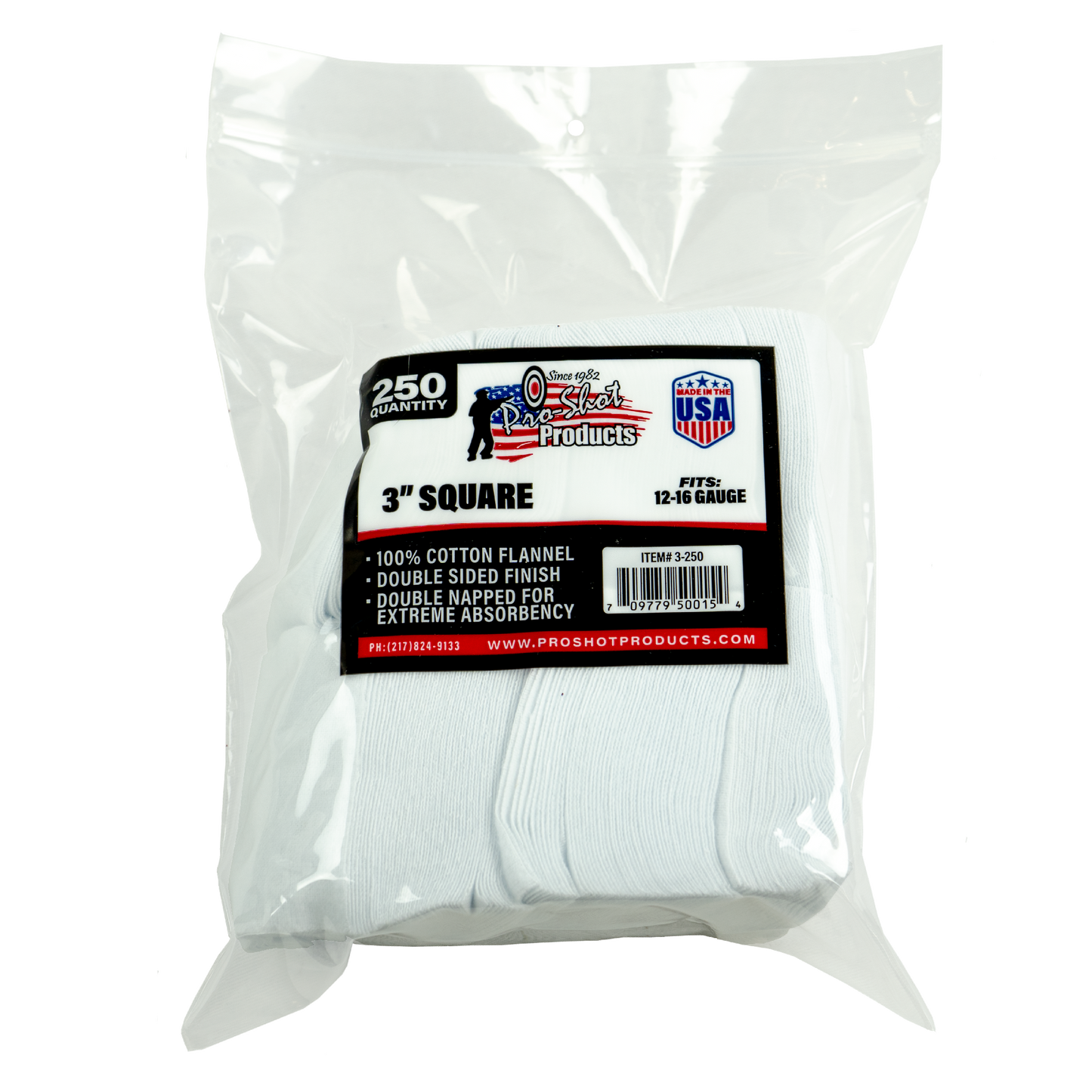 PRO-SHOT 12-16 GA PATCHES 250PK