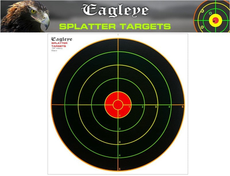 EAGLEYE 12" HEAVY CARD TARGET - 10PACK