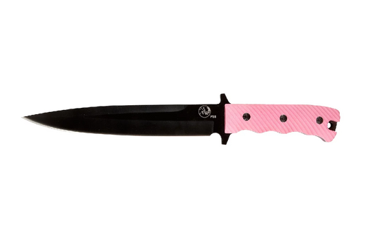 TASSIE TIGER PINK HANDLE BLACK BLADE PIG STICKER