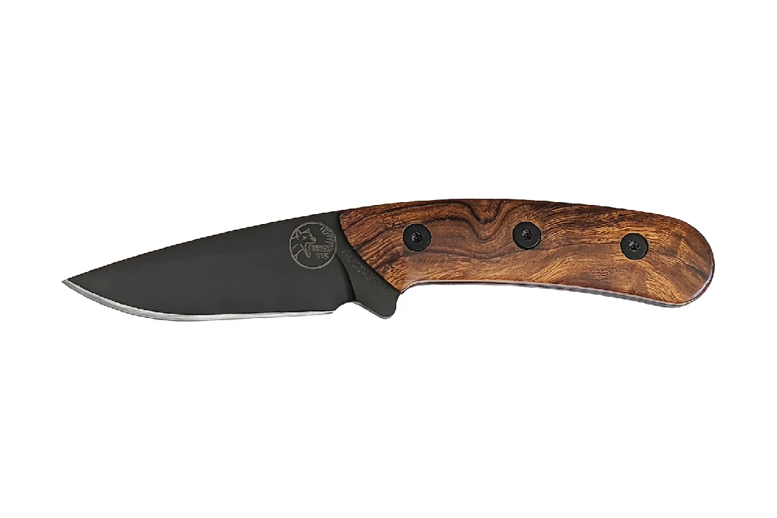 TASSIE TIGER AUS MADE DESERT IRONWOOD DROP POINT - W/SHEATH
