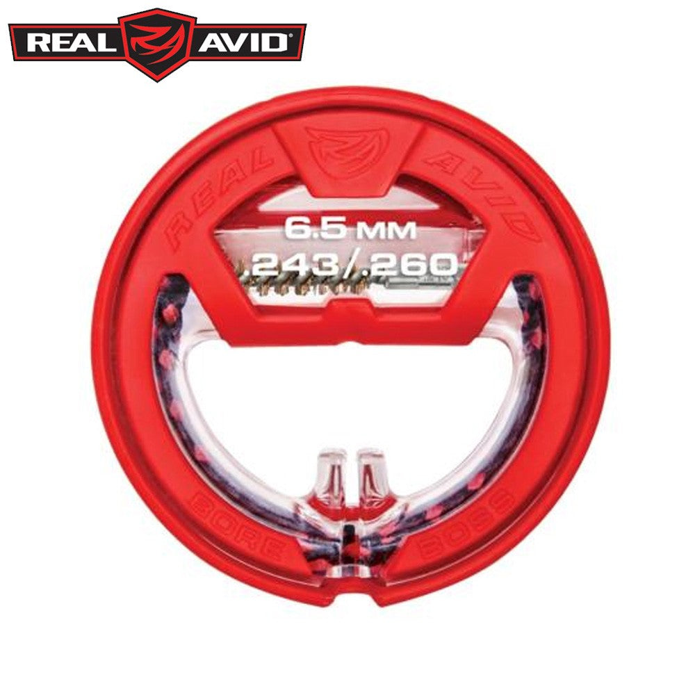 REAL AVID PULL THORUGH BORE BOSS - 243/260/6.5MM RIFLE CLEANER
