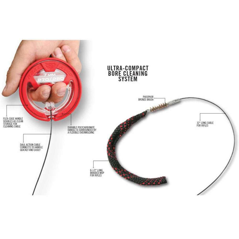 REAL AVID PULL THROUGH BORE BOSS -7MM/270/.280 RIFLE CLEANER