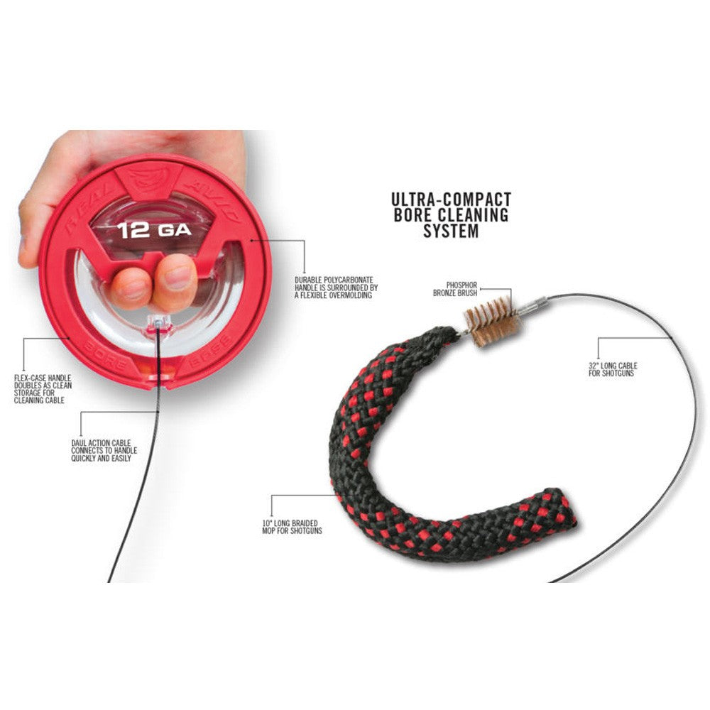 REAL AVID PULL THROUGH BORE BOSS - 12GAUGE SHOTGUN CLEANER