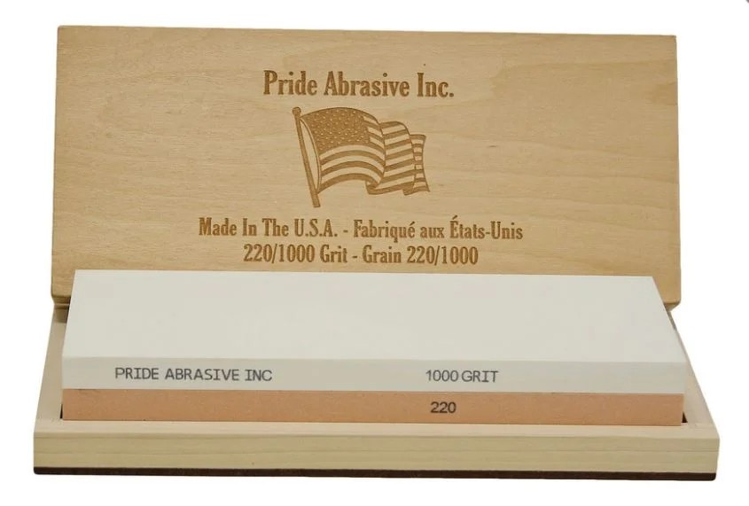 PRIDE ABRASIVES 220/1000 WATER KNIFE SHARPENING STONE
