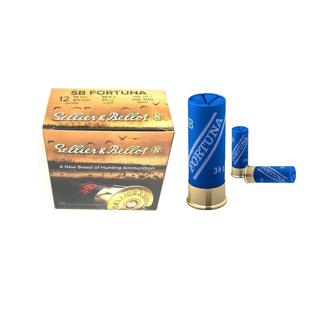 S&B 12GUAGE 2 3/4: 12X70 SB FORTUNA 36G #BB 25PK