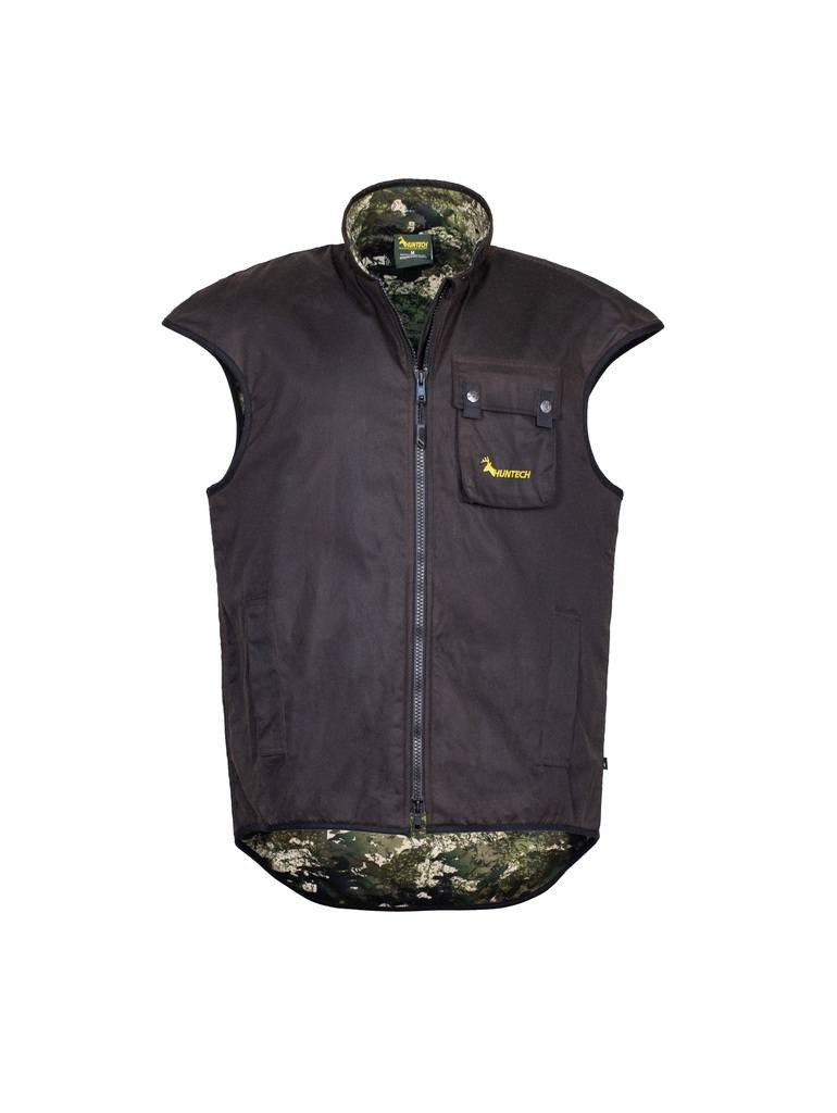 HUNTECH OILSKIN VEST (KAKARIKI) EXTRA LARGE