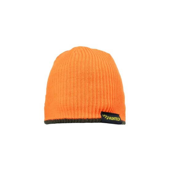 HUNTECH REVERSIBLE BEANIE (BLAZE/MIL GREEN) OSFM