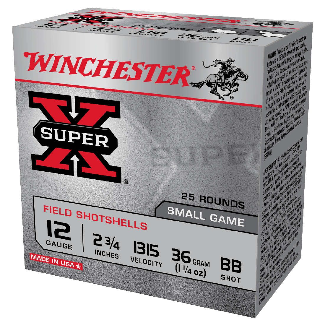 WINCHESTER 12G BB 2-3/4 36GM BB SUPER X