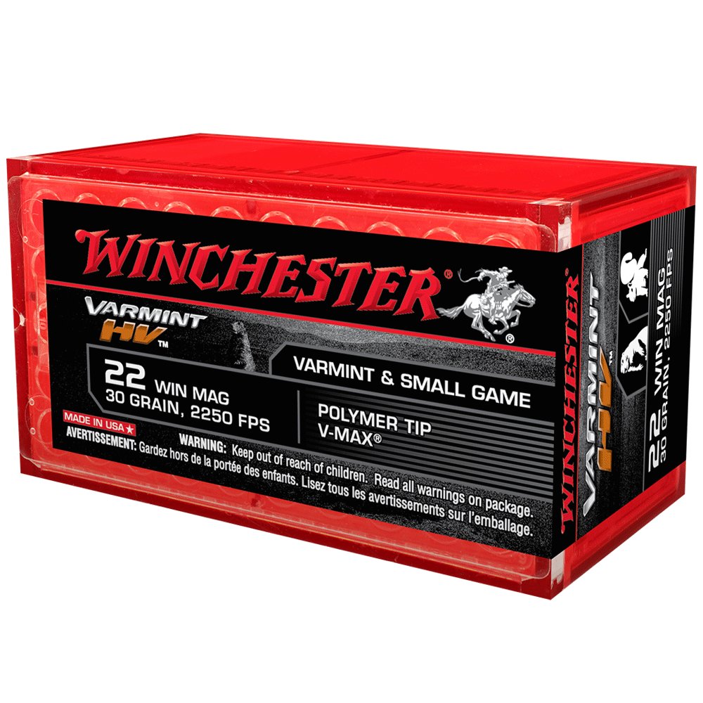 WINCHESTER 22WMR 30GRN V-MAX VARMINT HV