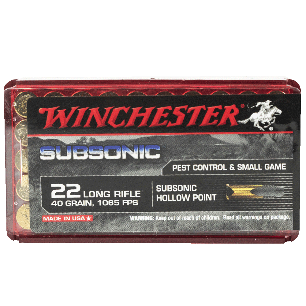 WINCHESTER SUBSONIC 22LR 40GRN HP
