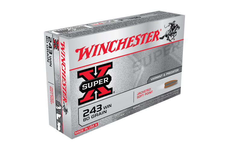 WINCHESTER 243WIN 80GRN SP SUPER -X