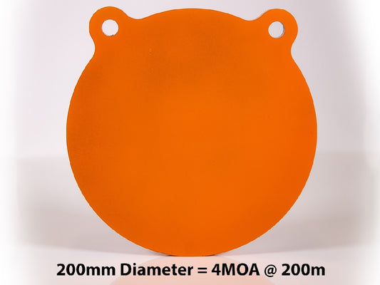 GLOW SHOT 200MM 1/2" THICK AR500 STEEL GONG