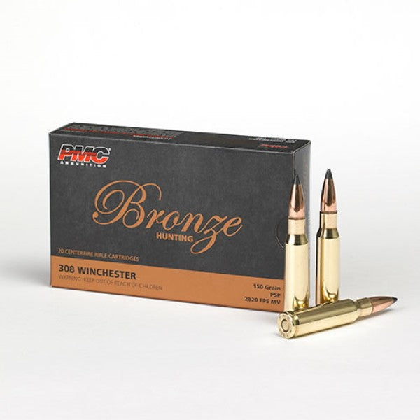 PMC .308 WINCHESTER 150 GRAIN SP BRONZE LINE 20PK