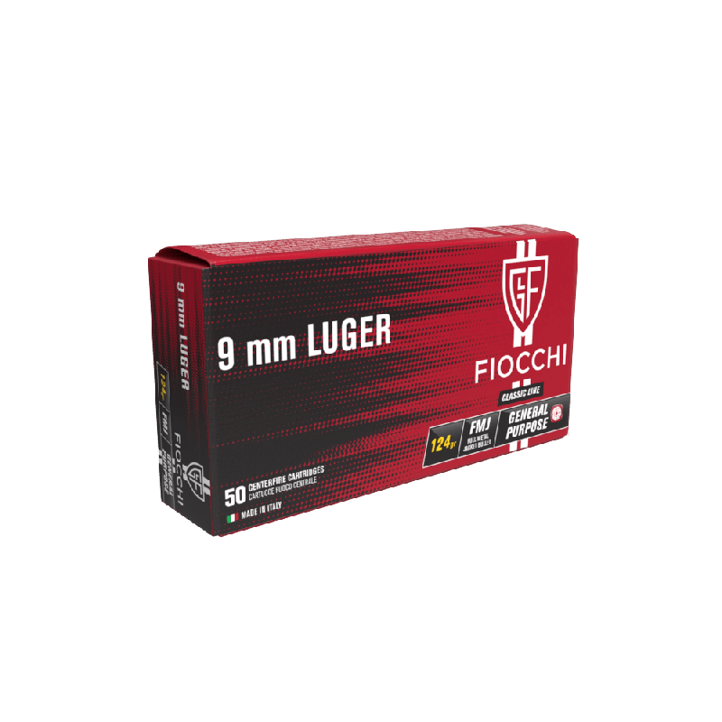 FIOCCHI 9MM LUGER 124GRN FMJ 50PK
