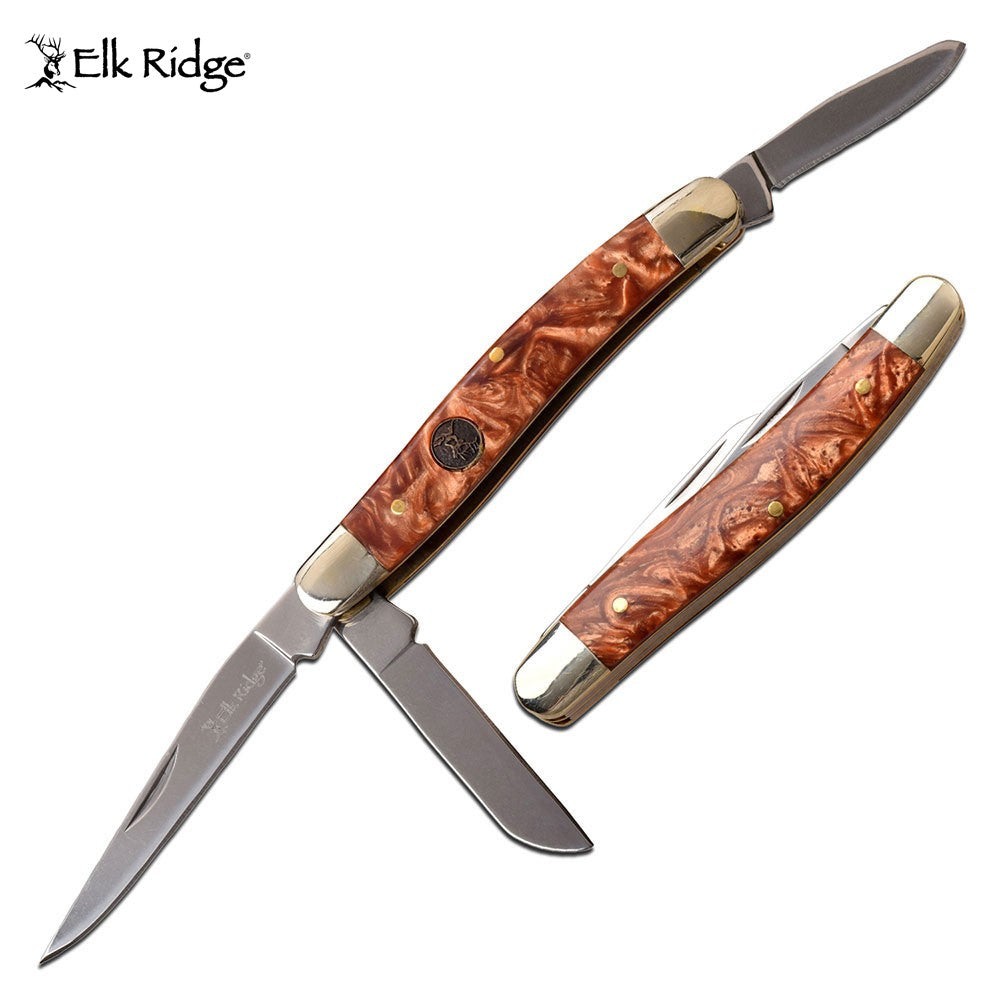 ELK RIDGE 3-BLADE FOLDING KNIFE