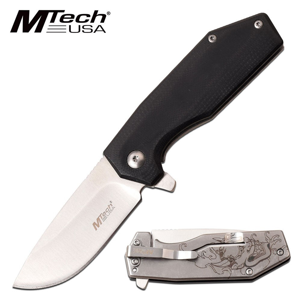 M-TECH SATIN BALL BEARING FOLDING KNIFE