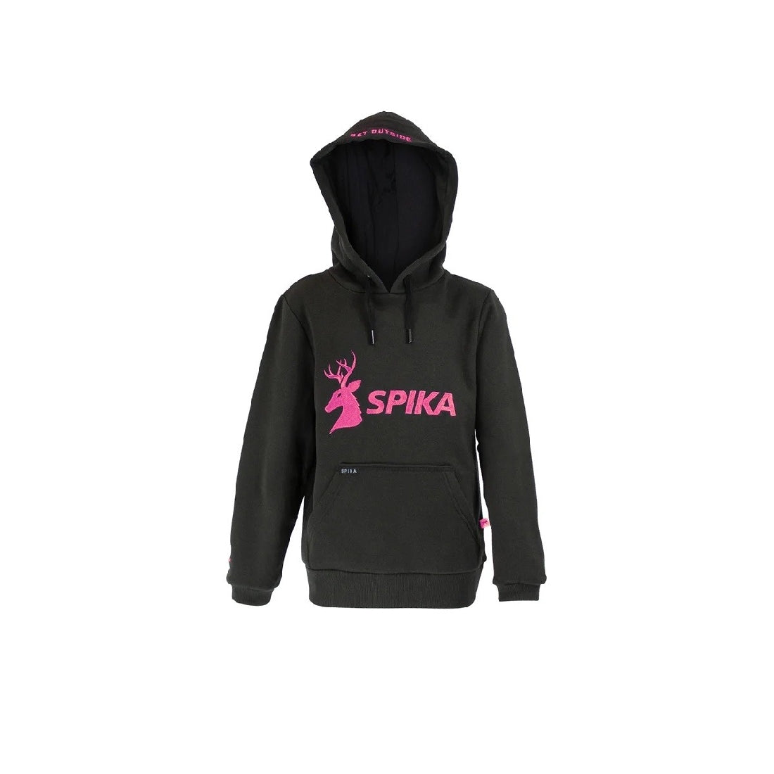 SPIKA GO CLASSIC HOODIE GIRLS BLACK SIZE 12
