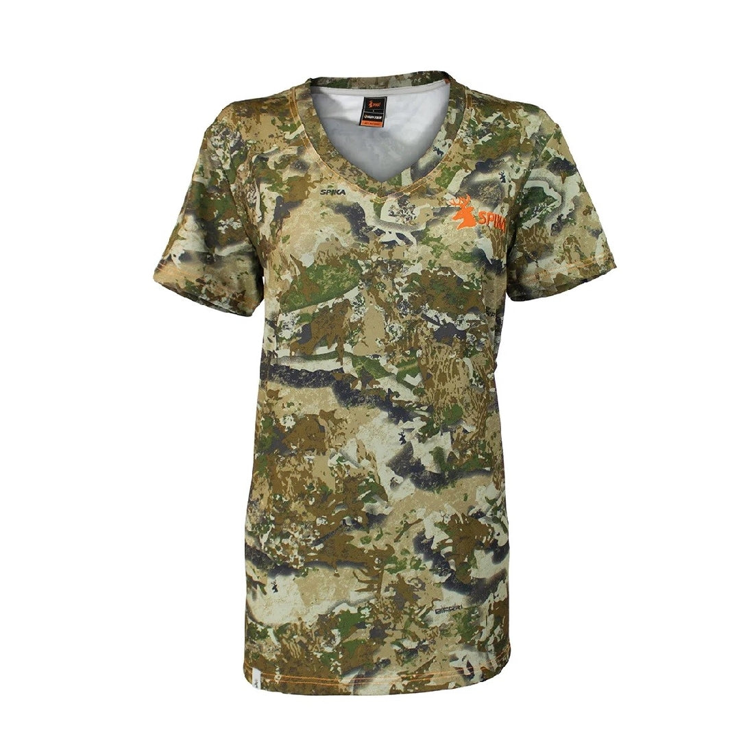 SPIKA TRAIL T-SHIRT WOMENS BIARRI CAMO MEDIUM