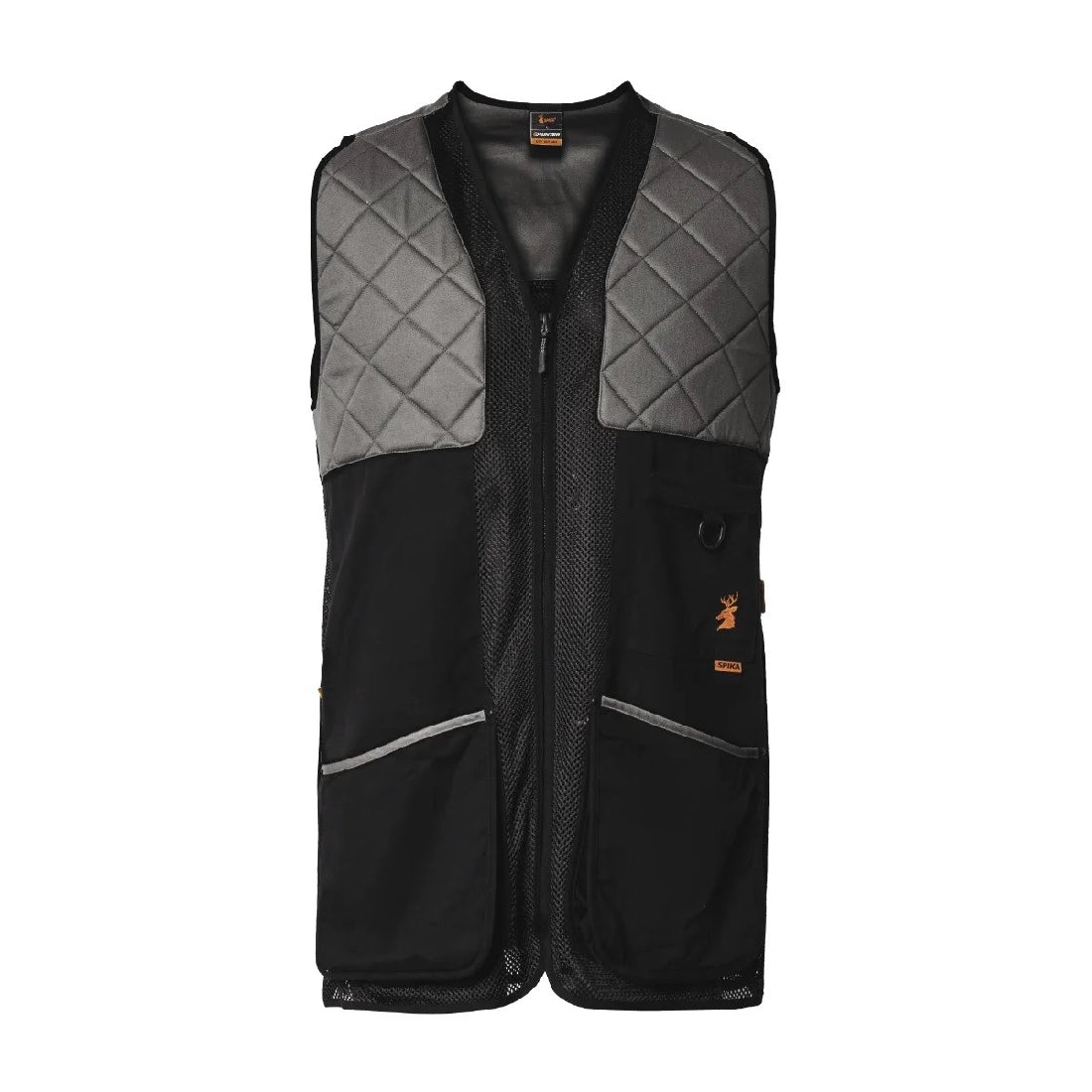 SPIKA SHOOTING VEST ADULT CHARCOAL X-LARGE