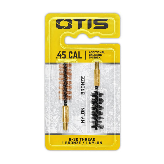 OTIS .45CAL BORE BRUSH 2PK 1XNYLON / 1XBRONZE