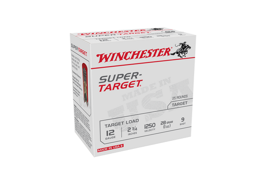 WINCHESTER SUPER TARGET 12GA 1250FPS 9 2-3/4" 28GM