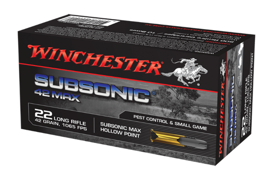 WINCHESTER SUBSONIC MAX 22LR 42GR HP