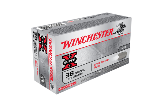 WINCHESTER SUPER X 38SPECIAL 158GRN LRN 50PK