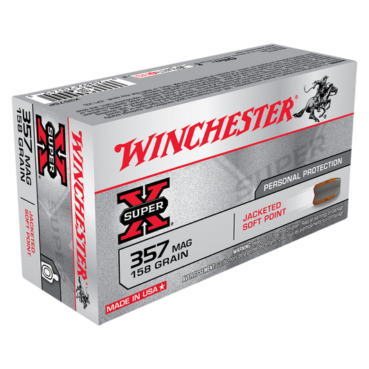 WINCHESTER SUPER X 357MAG 158GR JSP