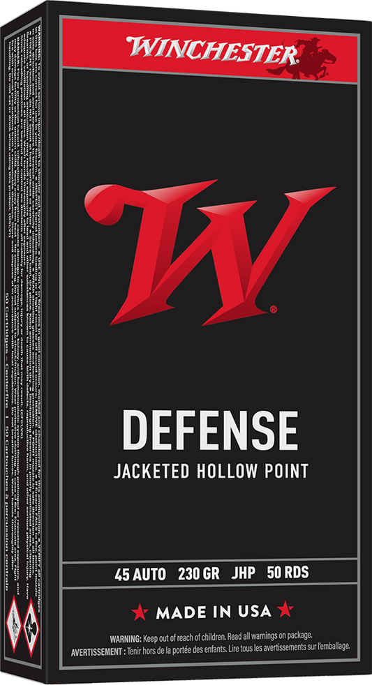 WINCHESTER USA VALUE PACK 45ACP 230GRN JHP 50PK