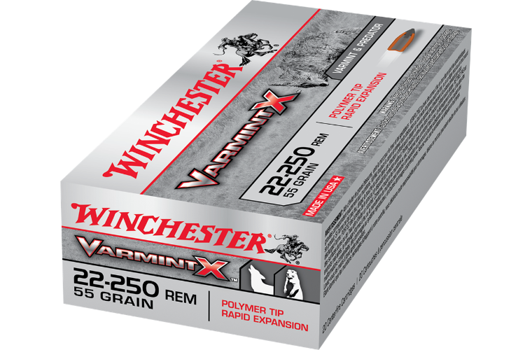 WINCHESTER VARMINT X 22-250REM 55GR PT