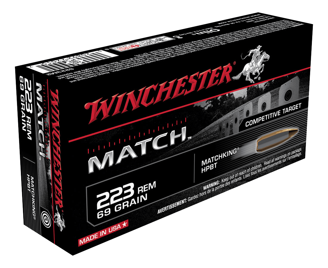 WINCHESTER SUPREME 223REM 69GR BTHP MATCH