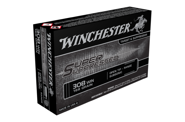 WINCHESTER SUPER SUPPRESSED 308WIN 168GRN